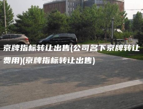 京牌指标转让出售(公司名下京牌转让费用)(京牌指标转让出售)