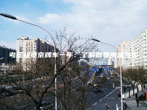 考虑租赁京牌车一年：了解低费用是多少