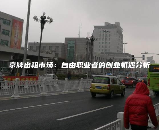 京牌出租市场：自由职业者的创业机遇分析