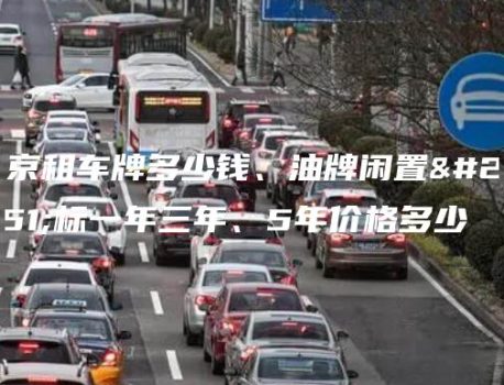 北京租车牌多少钱、油牌闲置指标一年三年、5年价格多少