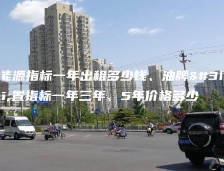 新能源指标一年出租多少钱、油牌闲置指标一年三年、5年价格多少