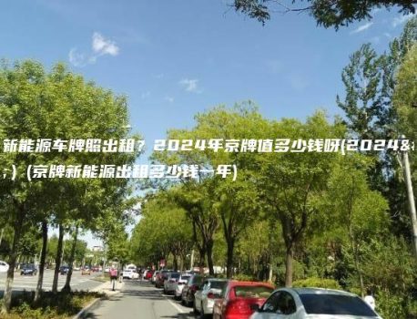 北京新能源车牌照出租？2024年京牌值多少钱呀(2024年）(京牌新能源出租多少钱一年)