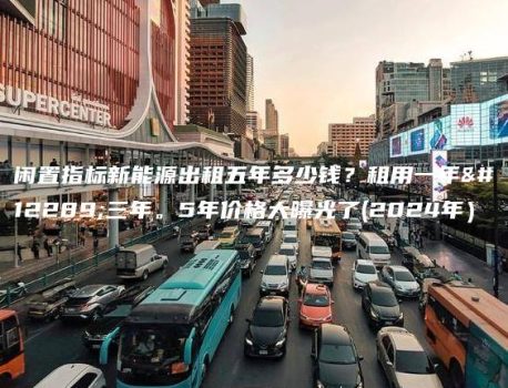 闲置指标新能源出租五年多少钱？租用一年、三年。5年价格大曝光了(2024年）