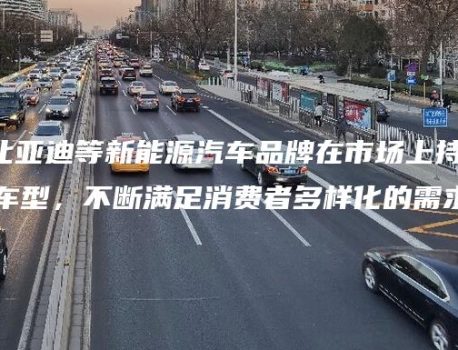 特斯拉、比亚迪等新能源汽车品牌在市场上持续推出新车型，不断满足消费者多样化的需求。