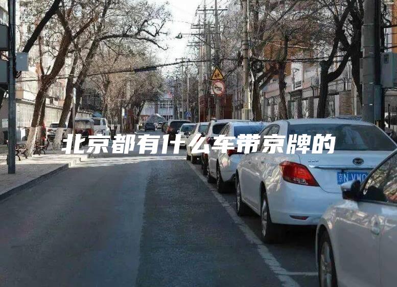 北京都有什么车带京牌的