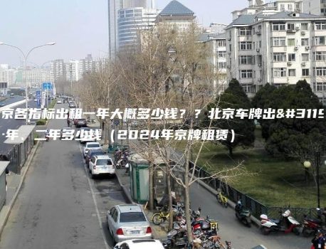 北京各指标出租一年大概多少钱？？北京车牌出租一年、二年多少钱（2024年京牌租赁）