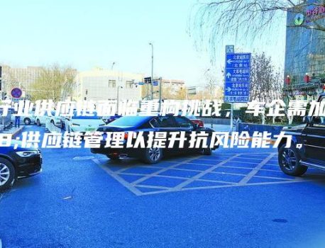 汽车行业供应链面临重构挑战，车企需加强供应链管理以提升抗风险能力。