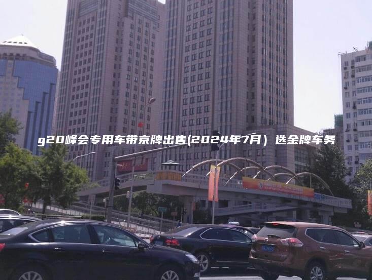 g20峰会专用车带京牌出售(2024年7月）选金牌车务