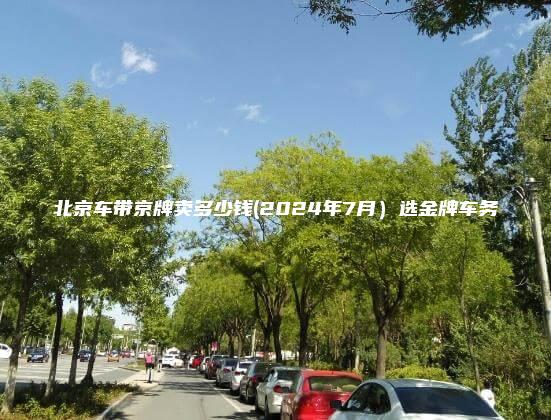 北京车带京牌卖多少钱(2024年7月）选金牌车务