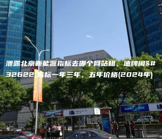 泄露北京新能源指标去哪个网站租、油牌闲置指标一年三年、五年价格(2024年)