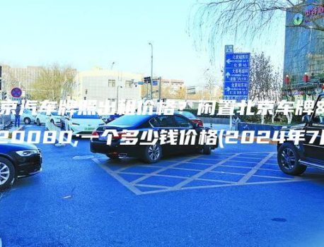北京汽车牌照出租价格？闲置北京车牌买一个多少钱价格(2024年7月)