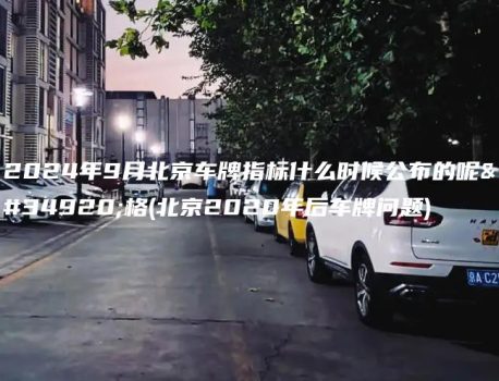 2024年9月北京车牌指标什么时候公布的呢表格(北京2020年后车牌问题)
