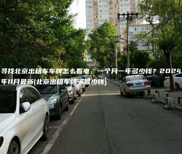 寻找北京出租车车牌怎么看电、一个月一年多少钱？2024年11月最新(北京出租车牌子多少钱)