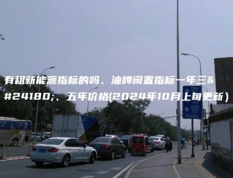 有租新能源指标的吗、油牌闲置指标一年三年、五年价格(2024年10月上旬更新）