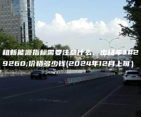 租新能源指标需要注意什么、出租车牌价格多少钱(2024年12月上旬）