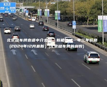 北京租车牌靠谱中介公司、新能源租一年三年价格  (2024年12月最新）(北京租车牌的利弊)