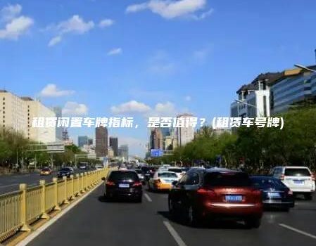 租赁闲置车牌指标，是否值得？(租赁车号牌)