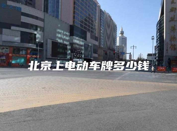 北京上电动车牌多少钱