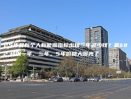 2025年最新个人新能源指标出租三年多少钱？最新租用一年、三年。5年价格大曝光了
